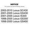 Sim Rear Semi-Metallic Disc Brake Pads For Lexus GS300 SC430 IS300 GS400 GS430 SIM-771